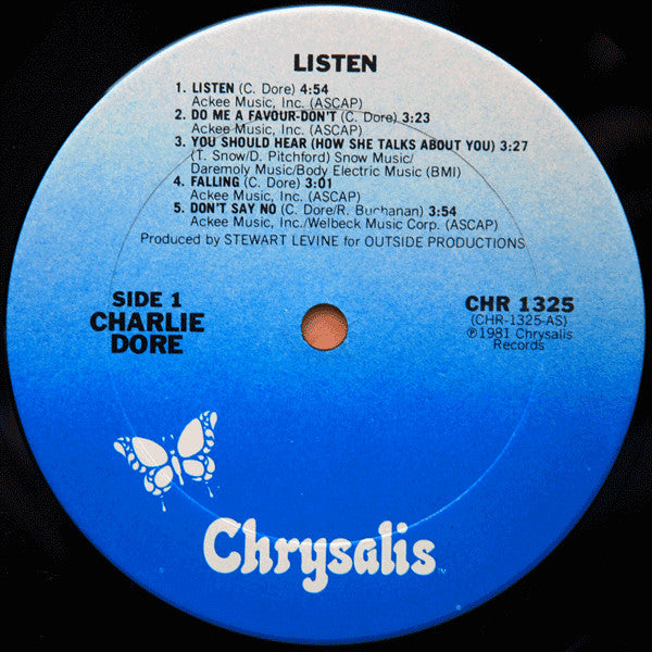 Charlie Dore : Listen! (LP, Album, San)