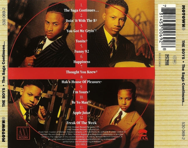 The Boys : The Saga Continues... (CD, Album)