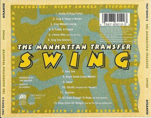 The Manhattan Transfer : Swing (CD, Album)