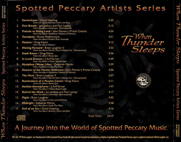Various : When Thunder Sleeps (CD, Comp)