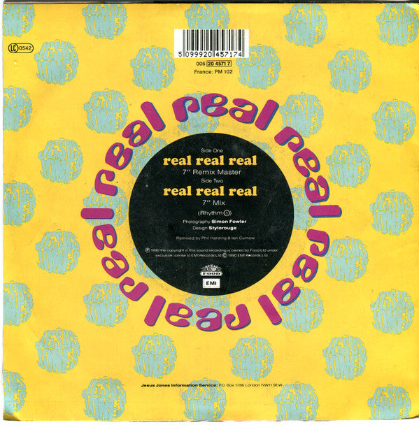 Jesus Jones : Real Real Real (7", Single)