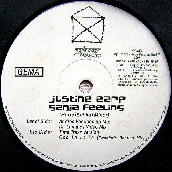 Justine Earp : Ganja Feeling (12")