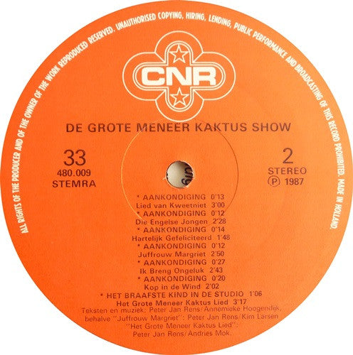 Meneer Kaktus : De Grote Meneer Kaktus Show (LP)