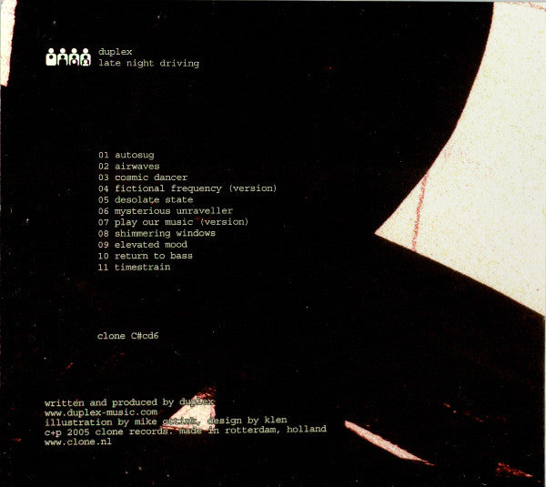 Duplex : Late Night Driving (CD, Album, Dig)