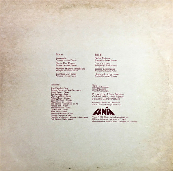 Johnny Pacheco And Jose A. Fajardo : Pacheco Y Fajardo (LP, Album)