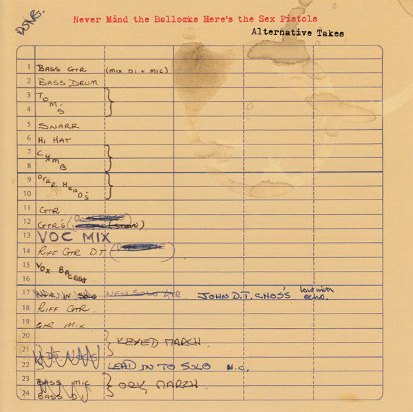 Sex Pistols : Never Mind The Bollocks Here's The Sex Pistols - Alternative Takes (7x7", Single, 70g + Box, RSD, Ltd, Num)