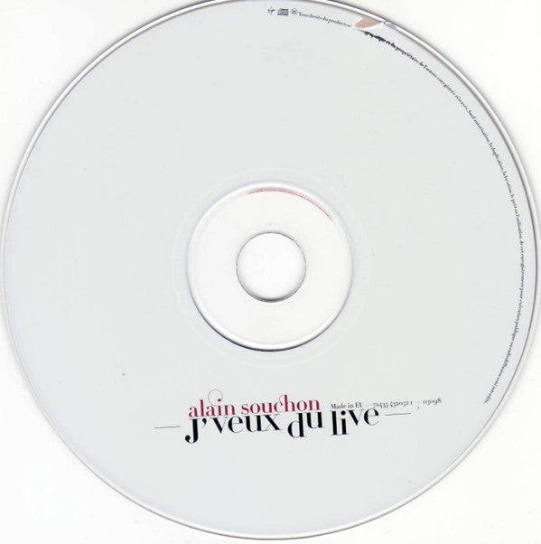 Alain Souchon : J'Veux Du Live (CD, Album)