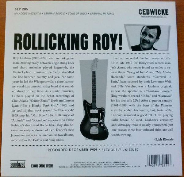 Roy Lanham : The Spectacular Six-String Of Roy Lanham (7", EP, Ltd, Red)