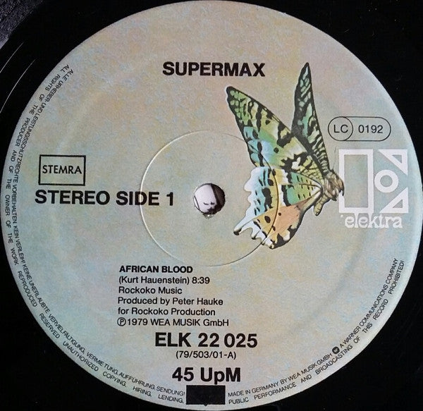 Supermax : African Blood (12", Maxi, Ltd)