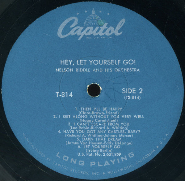 Nelson Riddle And His Orchestra : Hey...Let Yourself Go! (LP, Album, Mono)