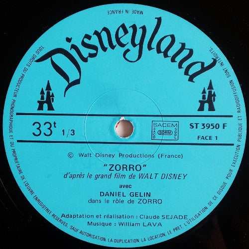 Walt Disney : Zorro (LP, Album, RE, Gat)