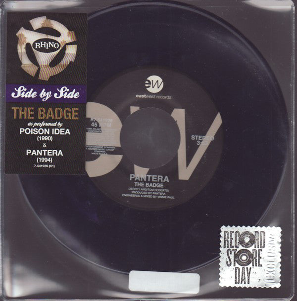 Poison Idea / Pantera : The Badge (7", RSD, Ltd, Pur)