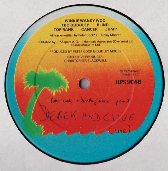 Peter Cook & Dudley Moore Present Derek & Clive : (Live) (LP, Album)