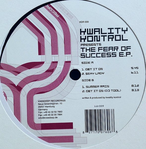 Kwality Kontrol : The Fear Of Success EP (12", EP)