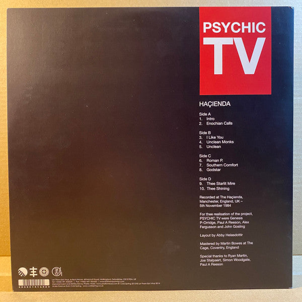Psychic TV : Haçienda (2xLP, Album, RSD, Ltd, Red)