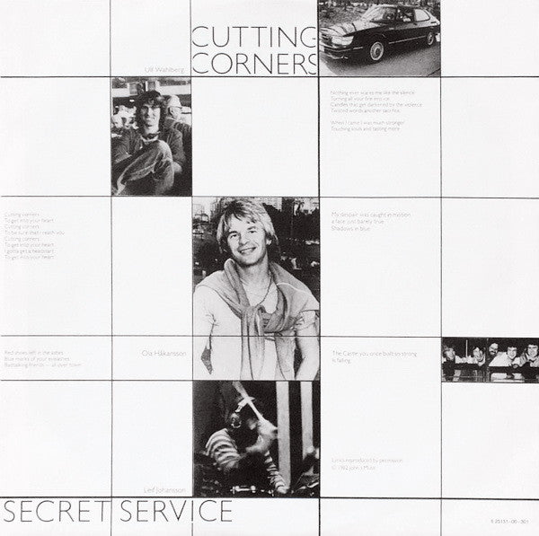 Secret Service : Cutting Corners (LP, Album)