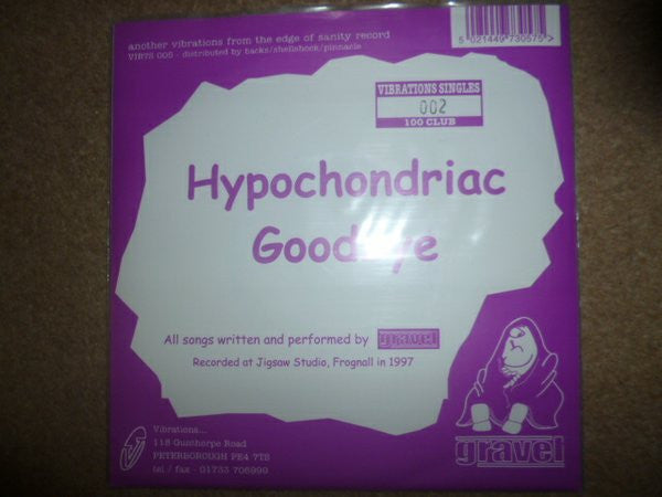 Gravel : Hypochondriac (7", Single, Yel)