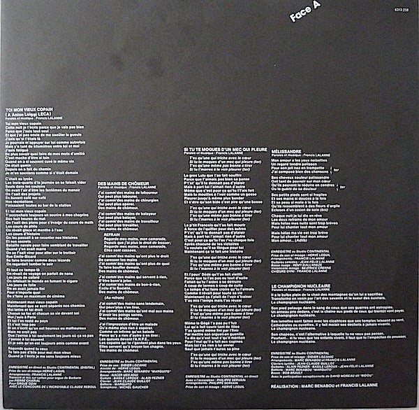 Francis Lalanne : Lalanne (LP, Album)