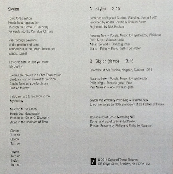 Skylon (2) : Skylon (7", Single, Ltd)