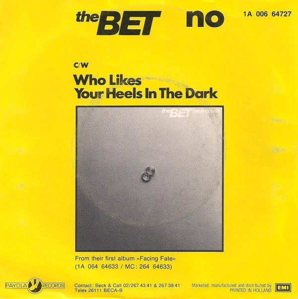 The Bet : No (7", Single)