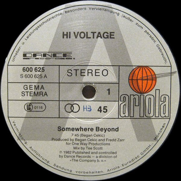 Hi Voltage : Somewhere Beyond (12")