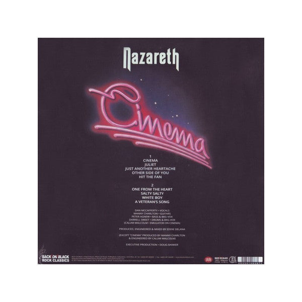 Nazareth (2) : Cinema (LP, Album, Ltd, RE, Cle)