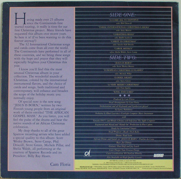 Continental Singers : O Come All Ye Faithful (LP, Album)