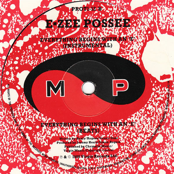 E-Zee Possee : Everything Begins With An 'E' (12", Single)