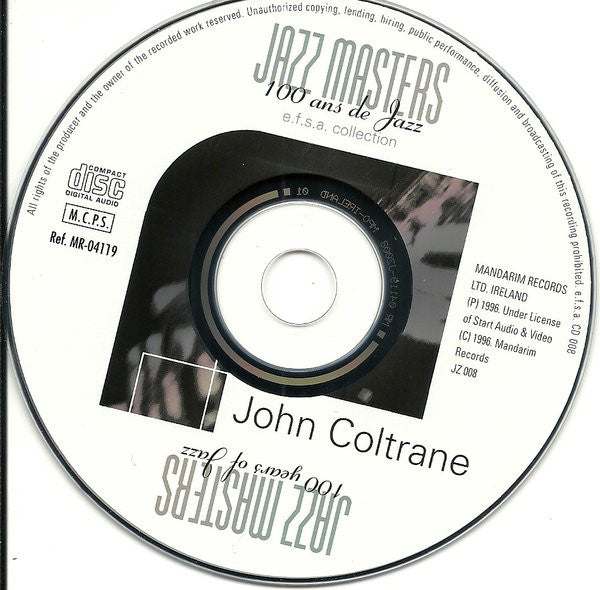 John Coltrane : Jazz Masters (100 Ans De Jazz) (CD, Comp)