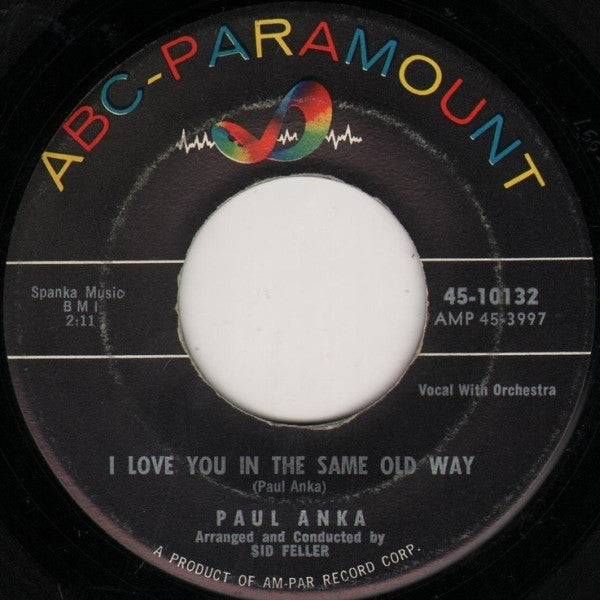 Paul Anka : Hello Young Lovers / I Love You In The Same Old Way (7", Single)