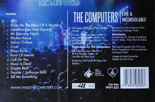 The Computers : Live & Inconsolable (LP, Blu + LP, Bur + Ltd, Num)