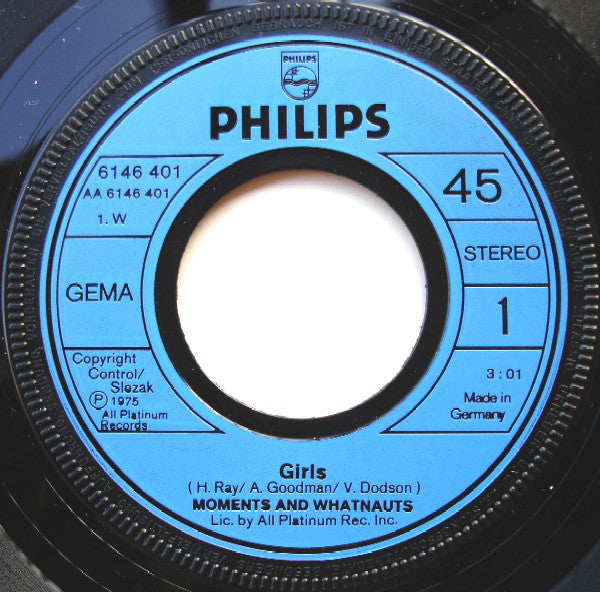 Moments* & Whatnauts* : Girls (7", Single)