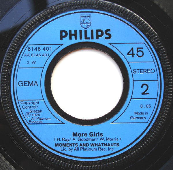 Moments* & Whatnauts* : Girls (7", Single)
