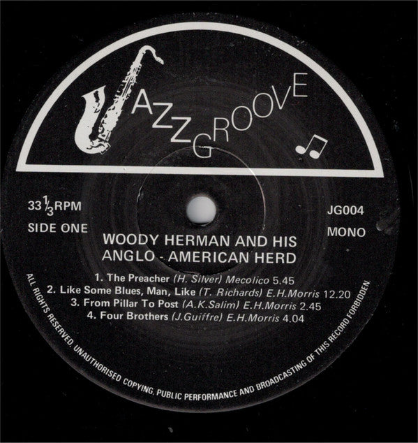 Woody Herman's Anglo-American Herd : In England, April 1959 (LP, Mono)