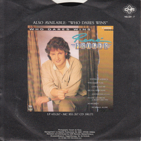 René Froger : You're A Lady (7", Single)