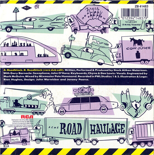 Stock Aitken Waterman* : Roadblock (7", Single)