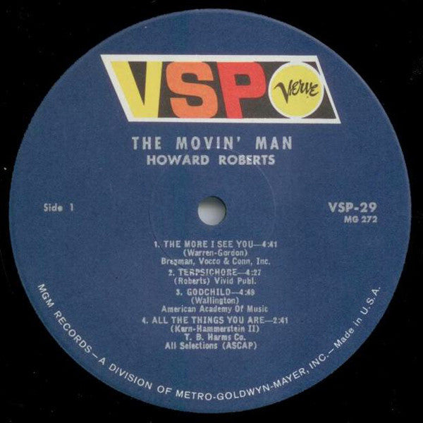 Howard Roberts : The Movin' Man (LP, Album, Mono)