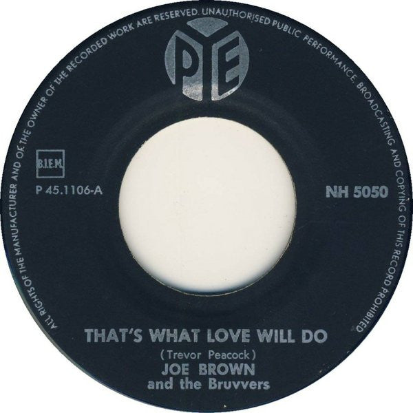 Joe Brown And The Bruvvers : It Only Took A Minute (7", Single)