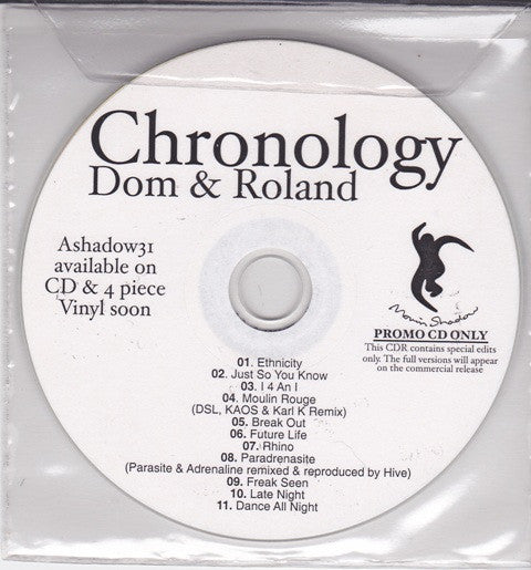 Dom & Roland : Chronology (CDr, Comp, Promo)