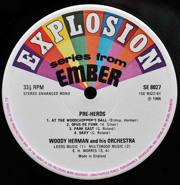 Woody Herman And His Orchestra : Pre-Herds (LP, Album, RE, RM)