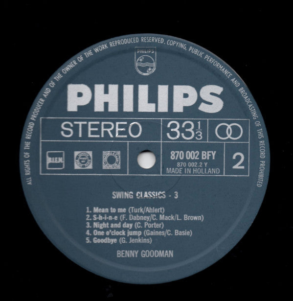 Benny Goodman : Swing Classics 3 (LP, Album)
