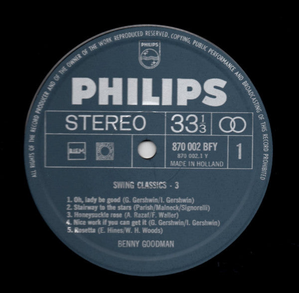 Benny Goodman : Swing Classics 3 (LP, Album)