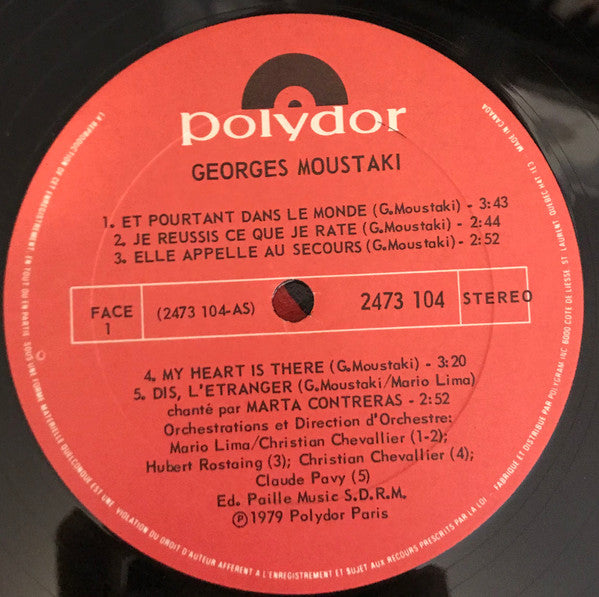 Georges Moustaki : Moustaki (LP, Album)