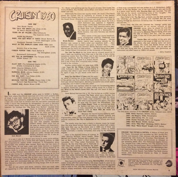 Various : Cruisin' 1960 (LP, Comp, Mixed)