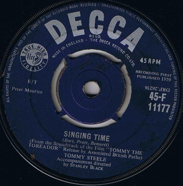 Tommy Steele : Little White Bull (7", Single, 4 P)