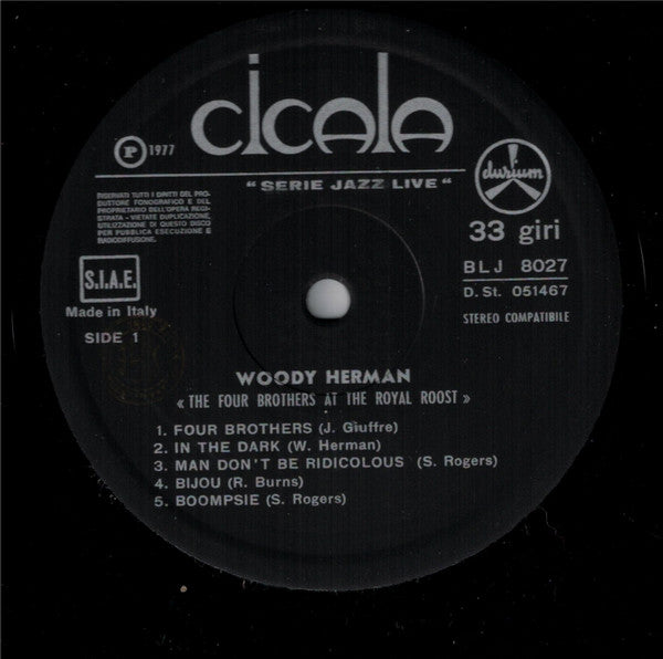 Woody Herman : The Four Brothers At The Royal Roost (LP)