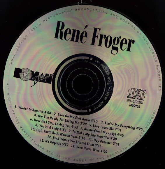 René Froger : René Froger (CD, Comp)