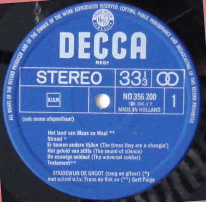 Boudewijn de Groot : Boudewijn de Groot (LP, Comp)