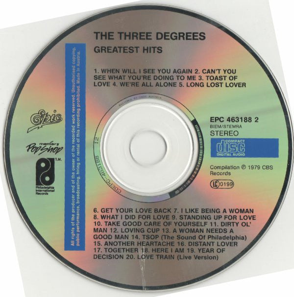 The Three Degrees : Greatest Hits (CD, Comp)