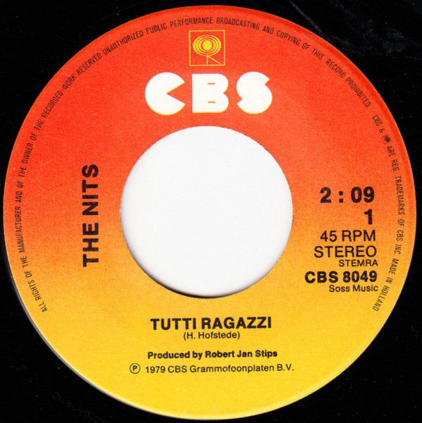 The Nits : Tutti Ragazzi (7", Single)